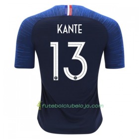Camisola França Kante 13 Equipamento Principal World Cup 2018 Manga Curta